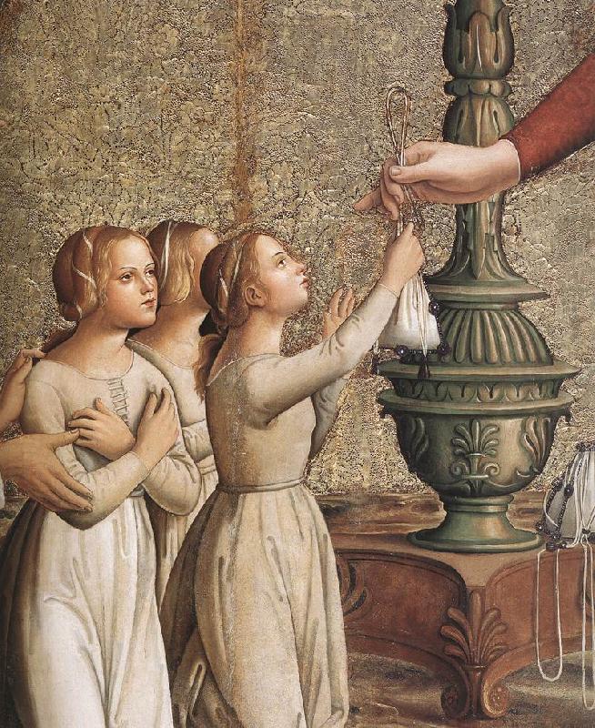 ANTONIAZZO ROMANO Annunciation (detail)  hgh china oil painting image